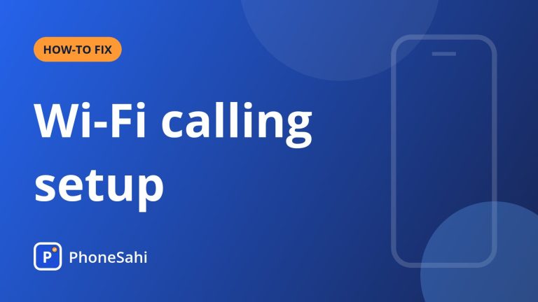 Phone on a call over home Wi-Fi with a Wi-Fi calling icon in the status bar