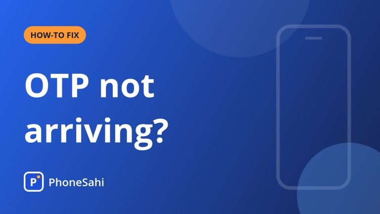 Phone screen waiting for a bank OTP text message that has not arrived